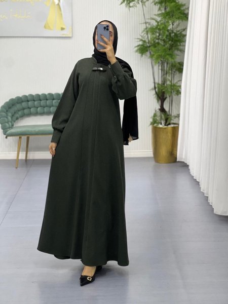 جلباب جوخ مع سحاب مخفي